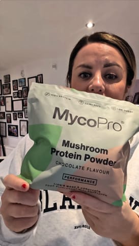 Customer photo review of MycoPro - Rich Chocolate Protein Powder