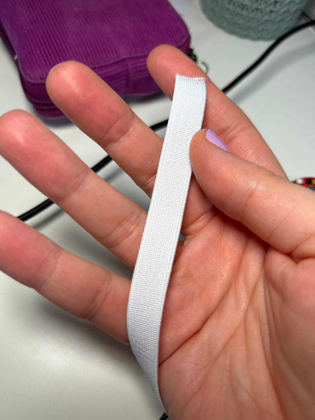 Customer photo review of Hemline Woven Non-Roll Elastic