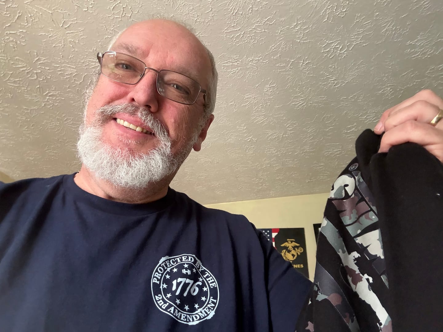 Customer photo review of Camouflage Flag Hoodie