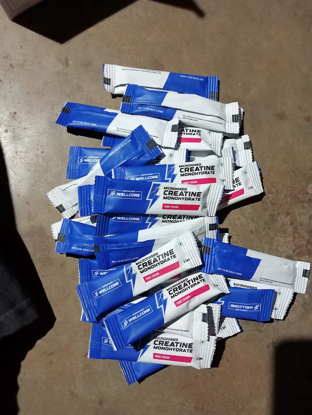 Customer photo review of Wellcore - Pure Micronised Creatine Monohydrate | Fruit Fusion (30 Sachets)