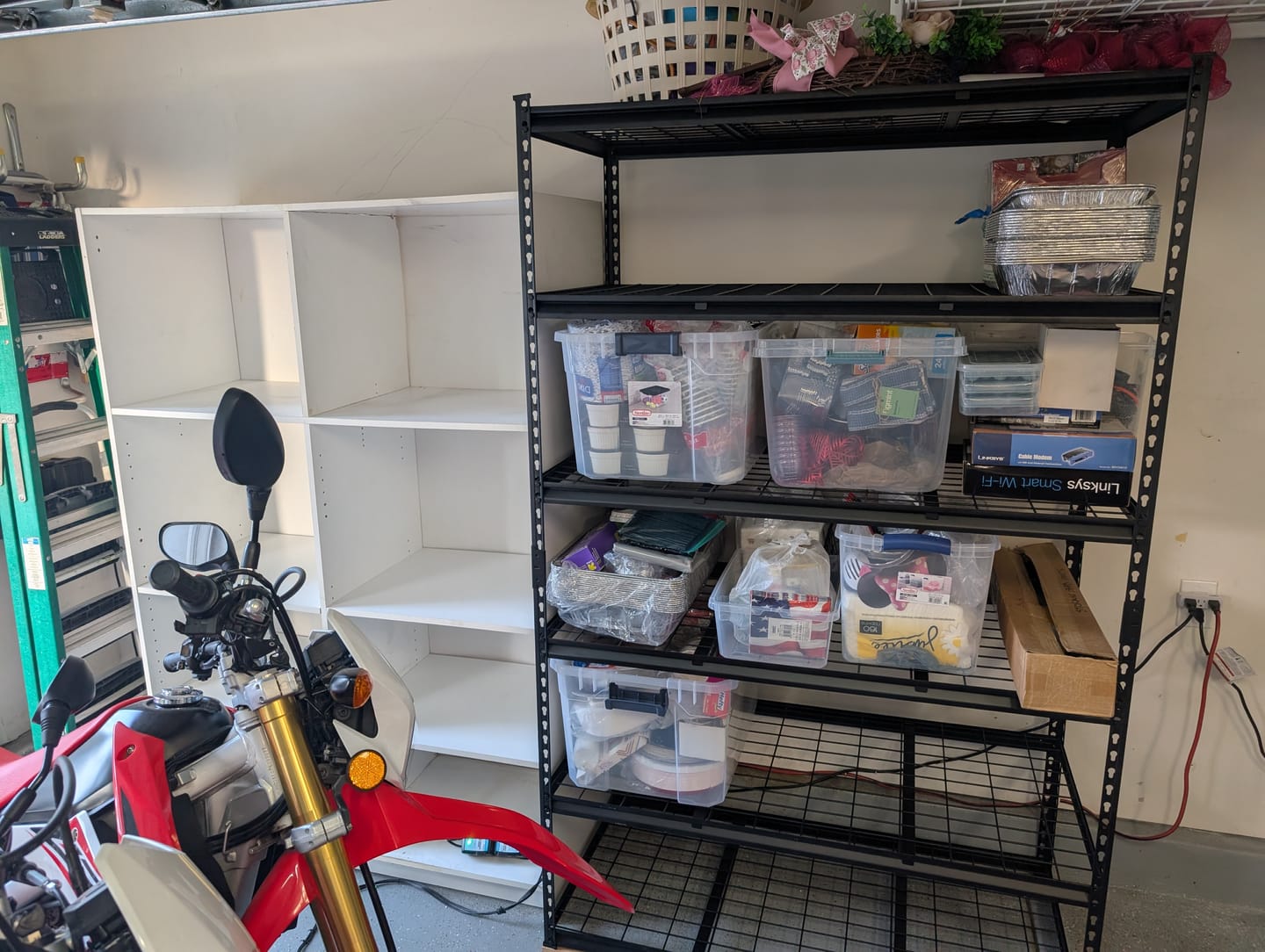 Customer photo review of REIBII 48"W Garage Shelving DIY 6 Tiers Adjustable Shelves for Garage,Warehouse and Basement