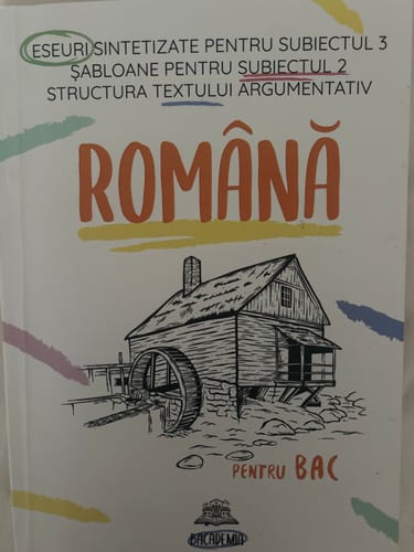 Recenzie cu fotografie de la un client despre Carte Română Bacalaureat Bacademia (temă și viziune, caracterizare, relație) - Ediția II
