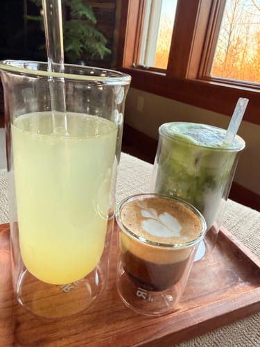 Customer photo review of FLUR Iced Coffee Glasses