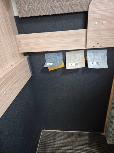 Customer photo review of Camperfilz Musterpaket - versch. Materialien & Farben