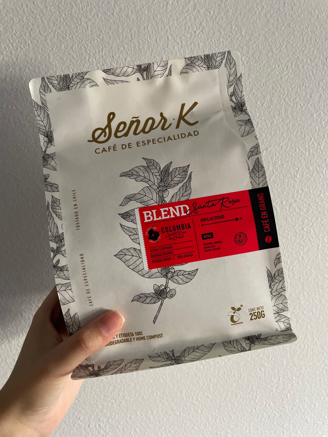 Customer photo review of Colombia | Blend Santa Rosa Bolsa 250 gramos | GRANO ENTERO