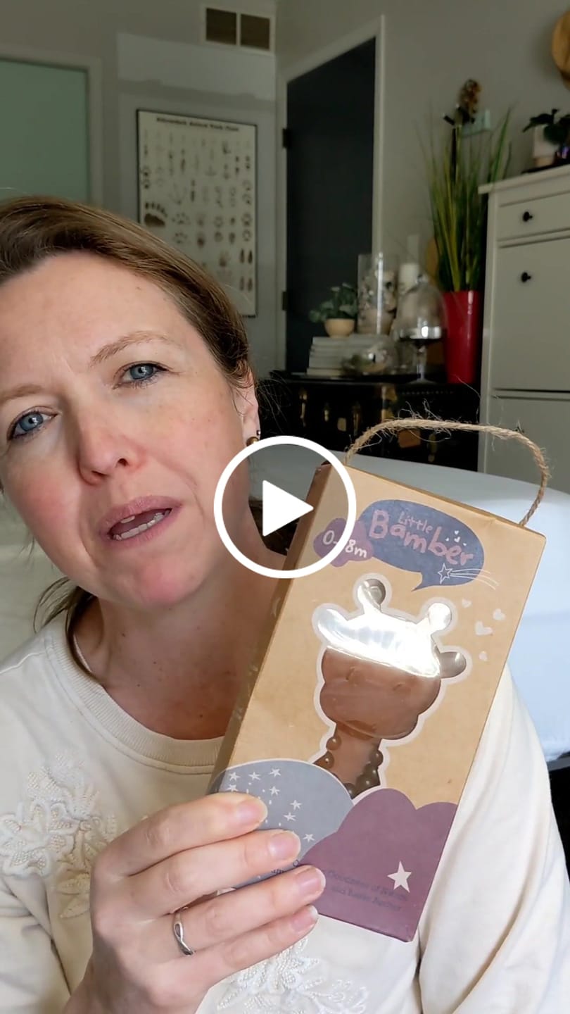 Customer video review of The Little Bamber - Natural Rubber & Baltic Amber Teething Toy