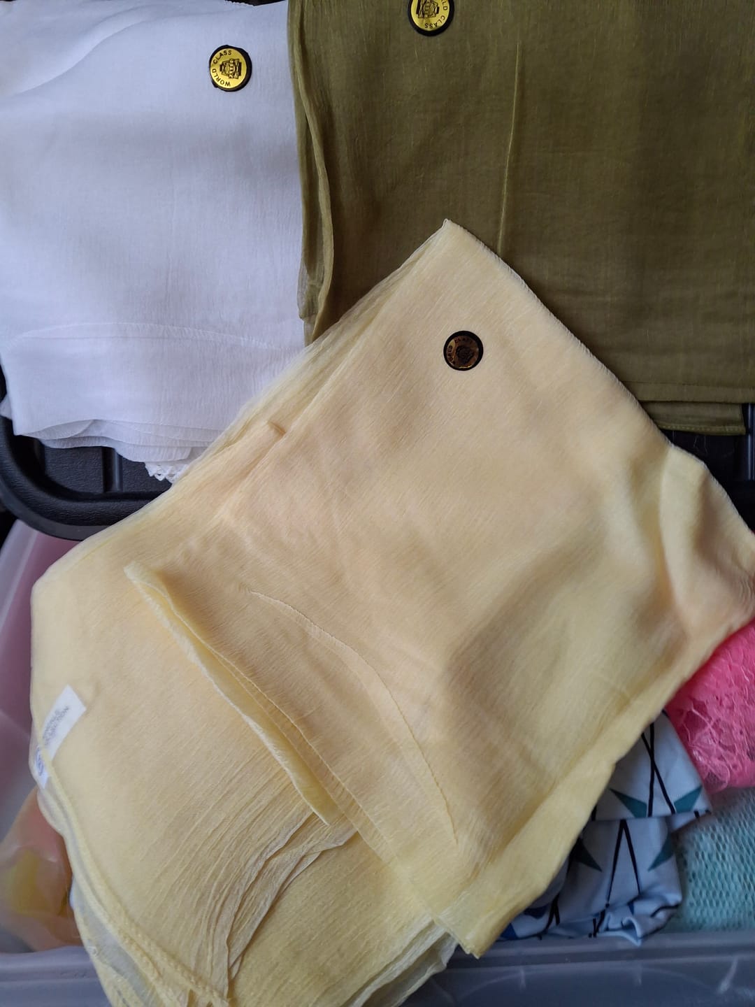 Customer photo review of Try Our New Crepe Fabrics: Free 3 Piece Bundle ✅