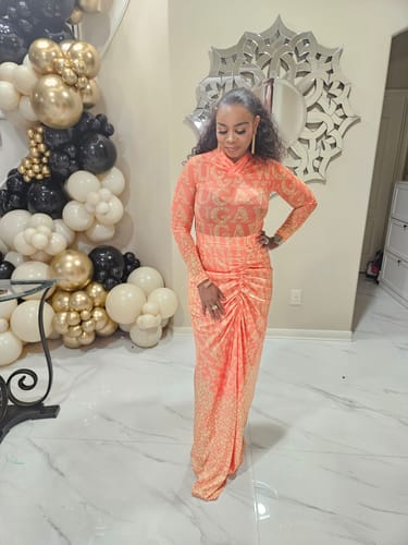 Customer photo review of Benaya Skirt: Orange