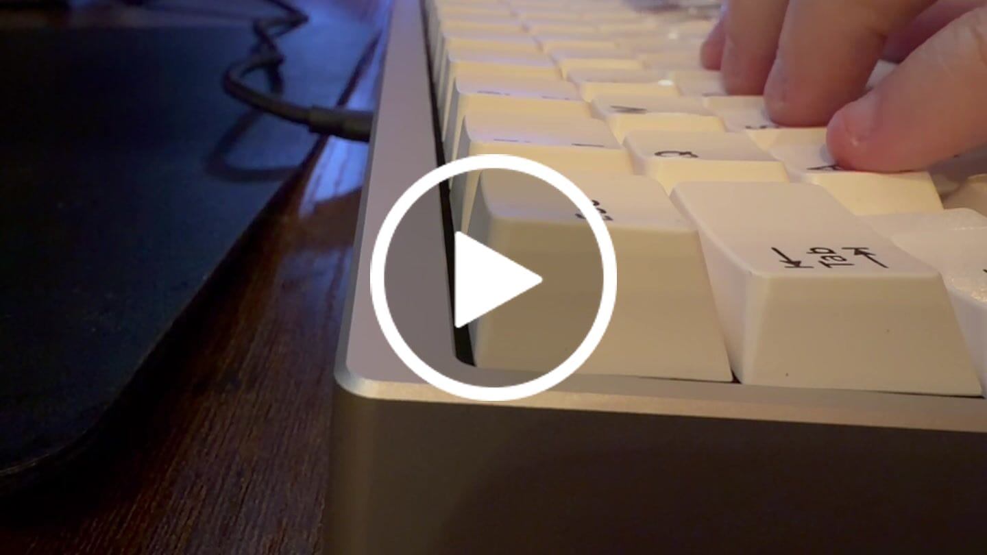 Customer video review of Keygeek Butterfly Linear Switch Factory Lubed (10PCS)