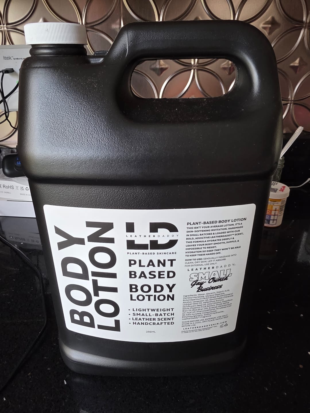 Customer photo review of Body Lotion - LeatherDaddy