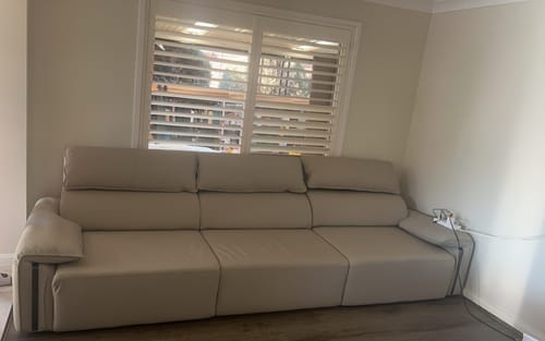 Customer photo review of Opulence 2.3M 2.5 Seat Electric Recliner Sofa Bed - Leather
