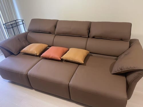 Customer photo review of Opulence 2.3M 2.5 Seat Electric Recliner Sofa Bed - Leather