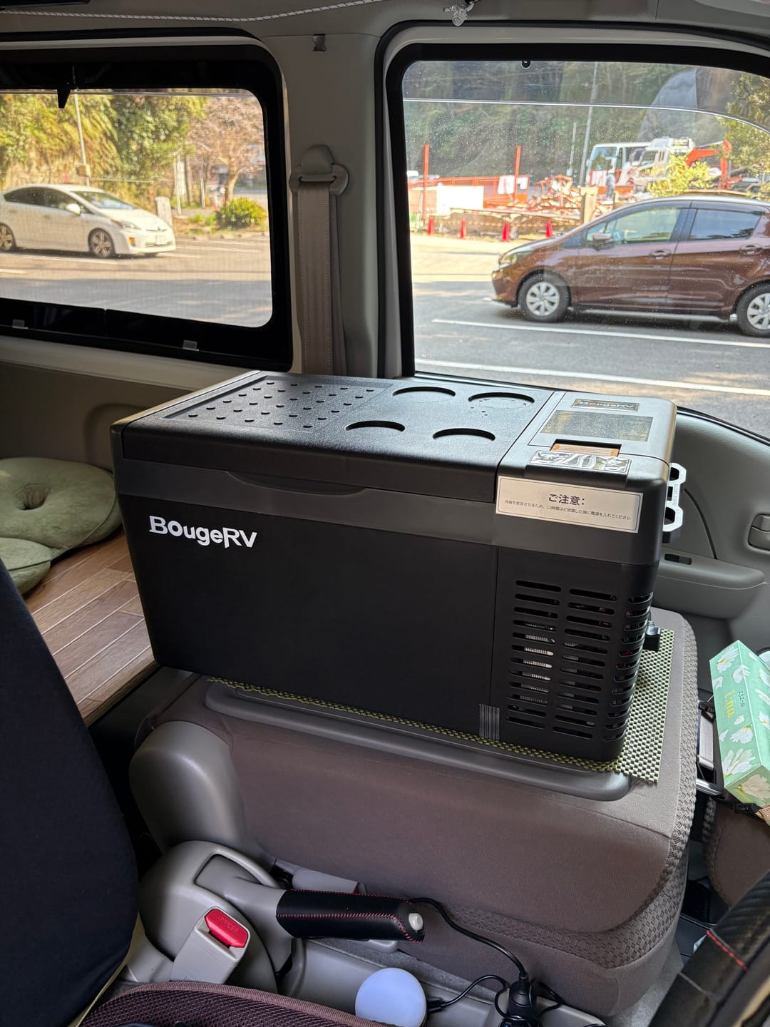 Customer photo review of BougeRV CR Pro ポータブル冷蔵庫 | バッテリー内蔵可能・急速冷凍 20L