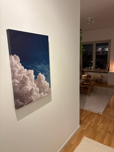 Customer photo review of Blue Cloud No3 Print