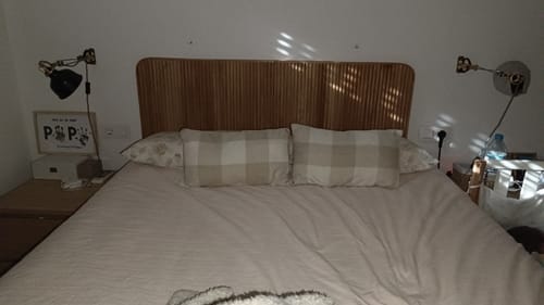 Customer photo review of HORSENS - Tête de lit 140 cm en bois