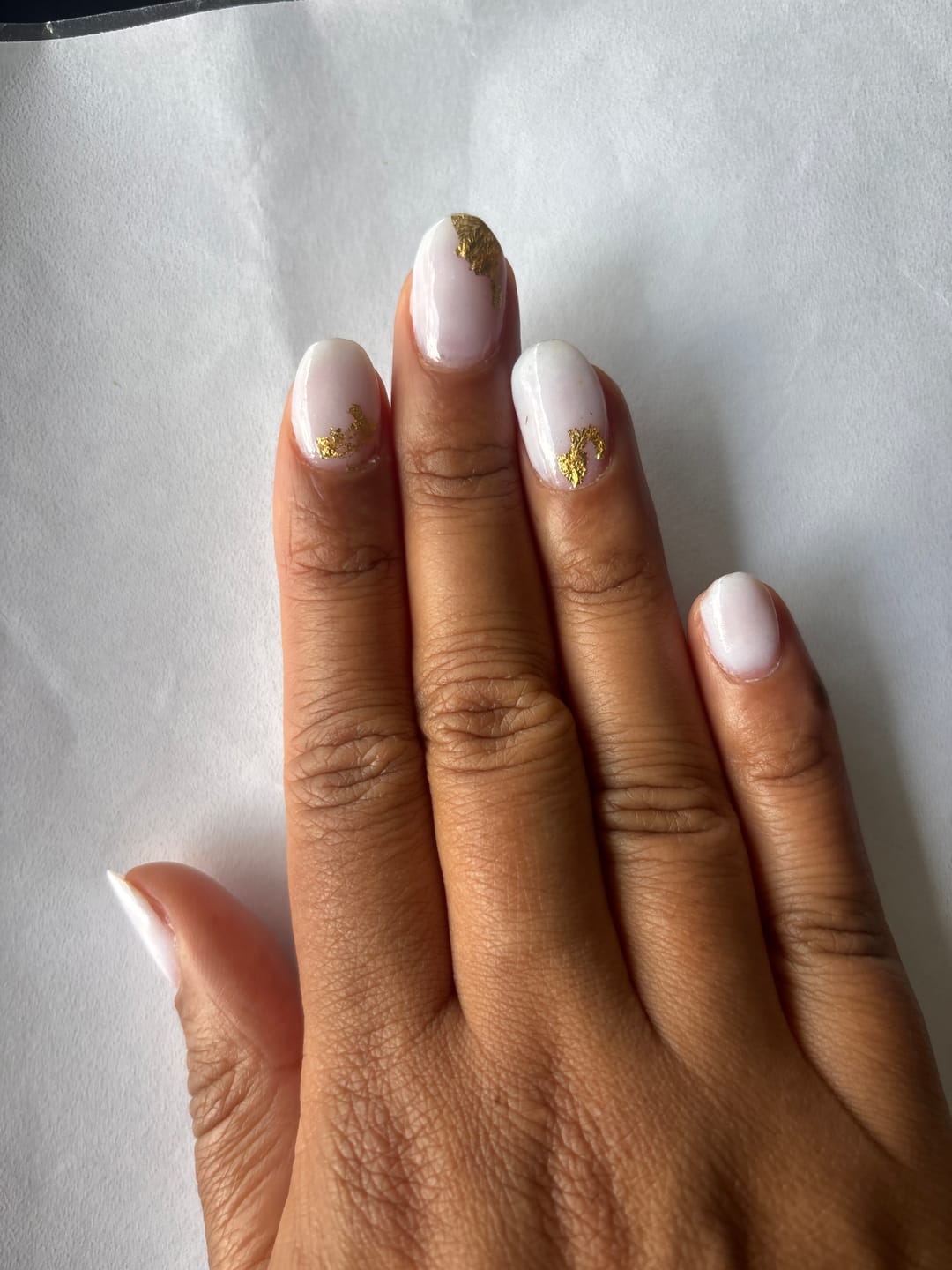 Customer photo review of Milky White Dipping Powder