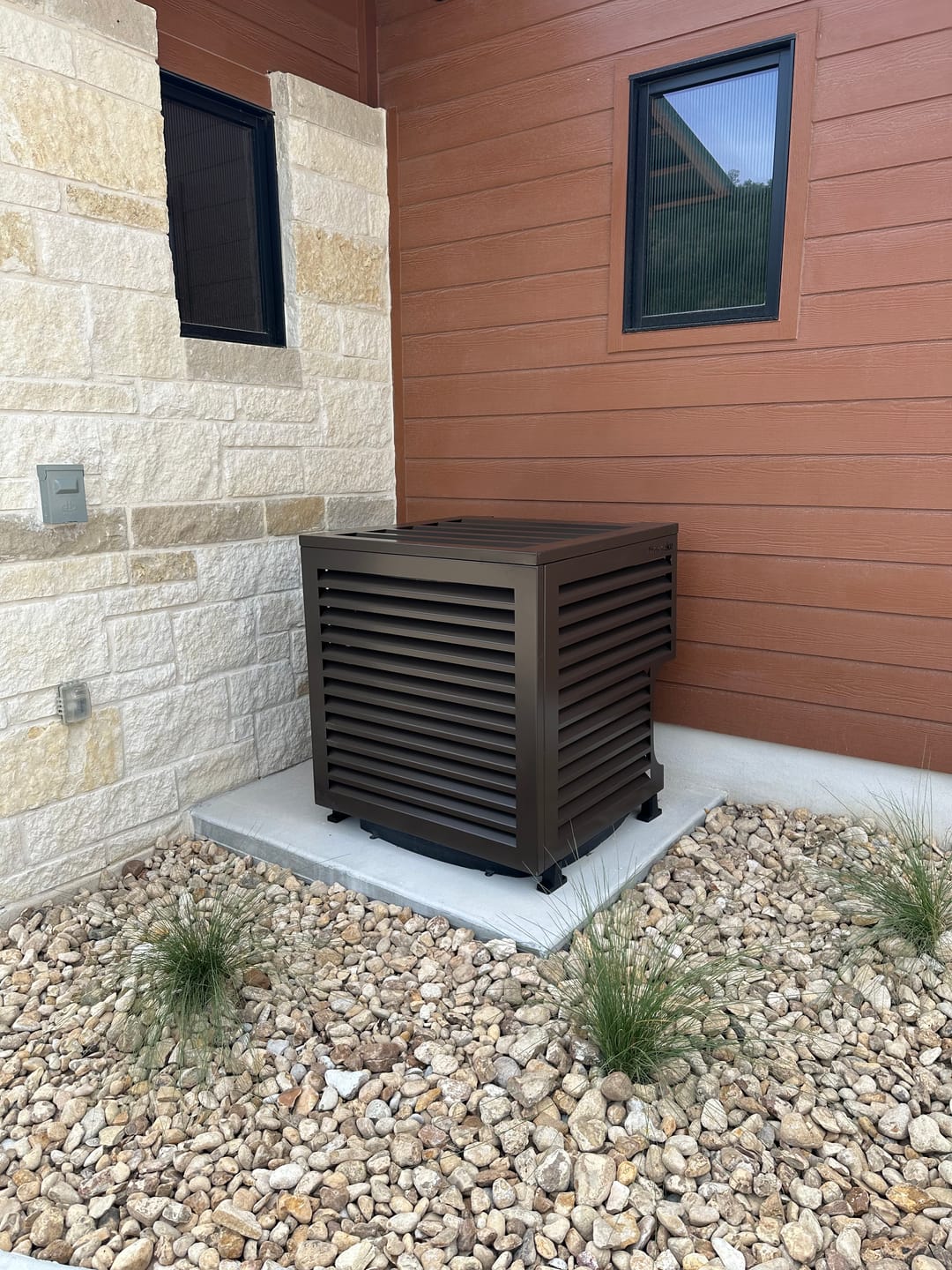 Customer photo review of Central AC Cover - Bronze