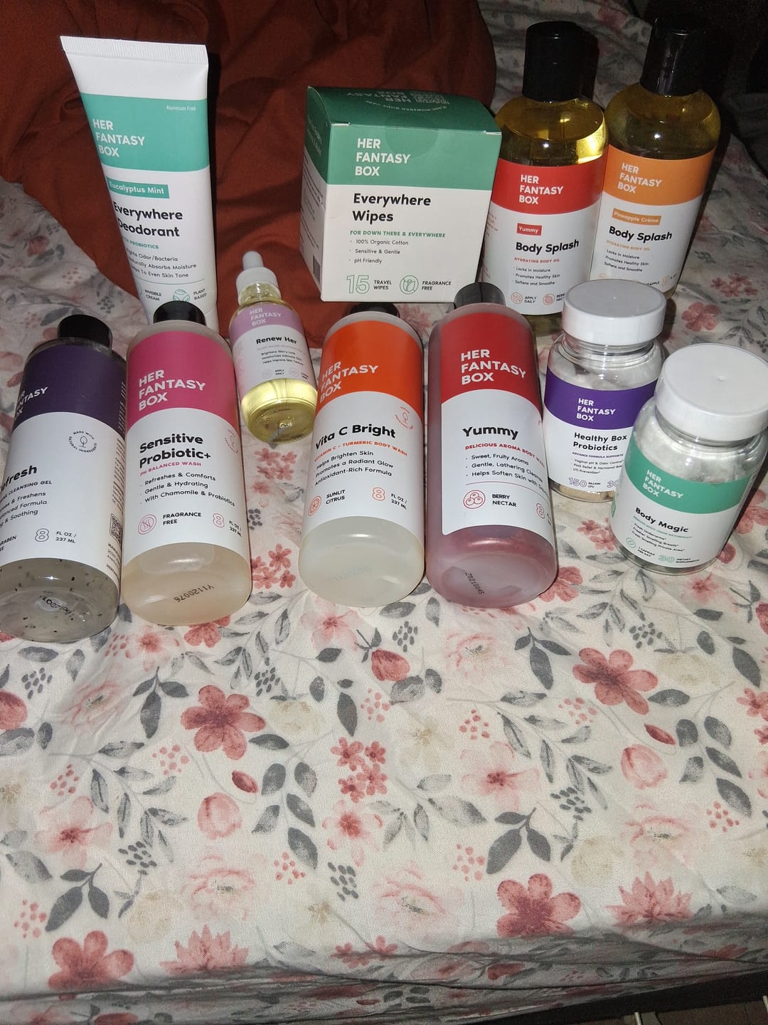 Customer photo review of Her Fantasy Box Soft & Clean Body Hygiene Kit