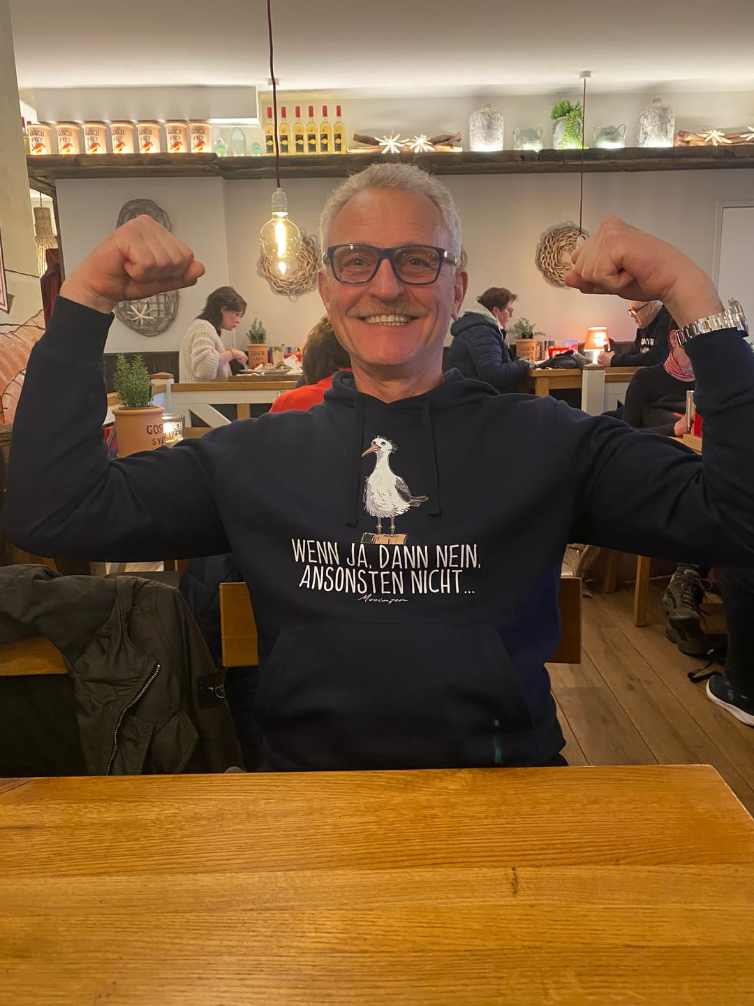 Customer photo review of Wenn ja dann nein ansonsten nicht  · Unisex Bio Hoodie