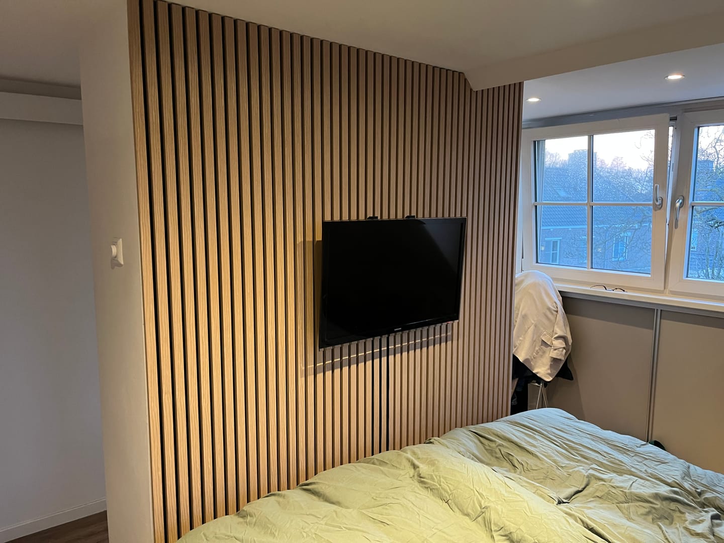 Customer photo review of Akupanel Naturel Eiken-Hout | 300cmx60cm | 3-zijdig écht houtfineer