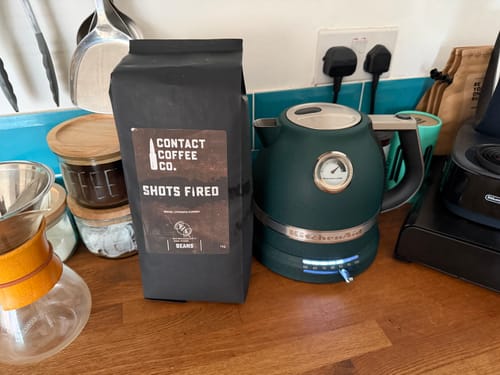 Customer photo review of Shots Fired Coffee