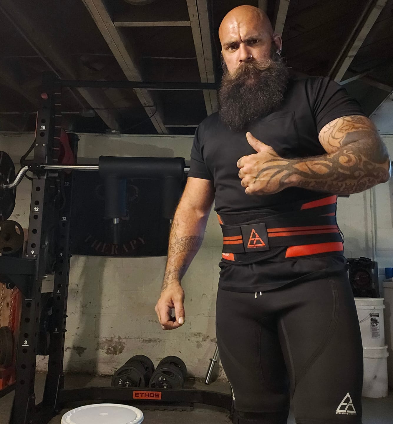 Customer photo review of Evolution Athletics Support Belt