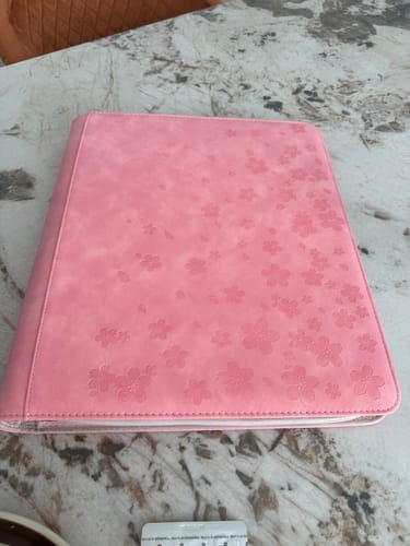 Customer photo review of Cherry Blossom - Toploader Trading Card Binder