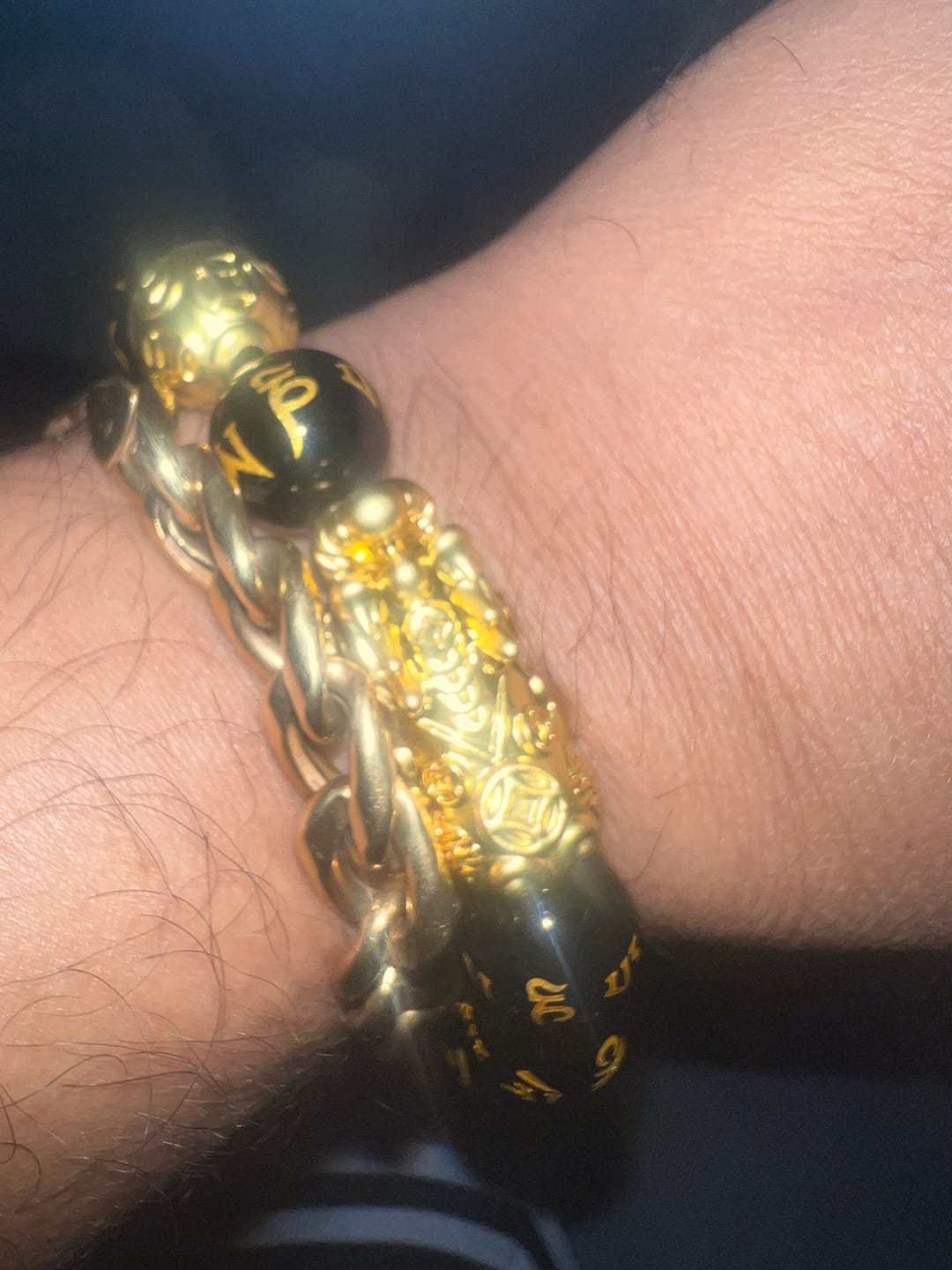 Customer photo review of Tigers Eye with 24K PiYao for Luck-Protection-Wealth