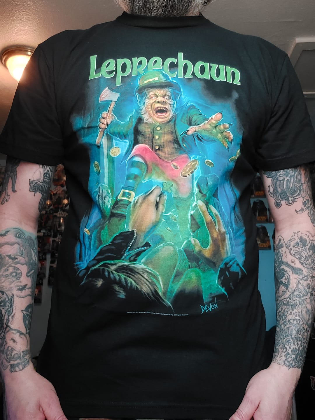 Customer photo review of LEPRECHAUN - T-SHIRT