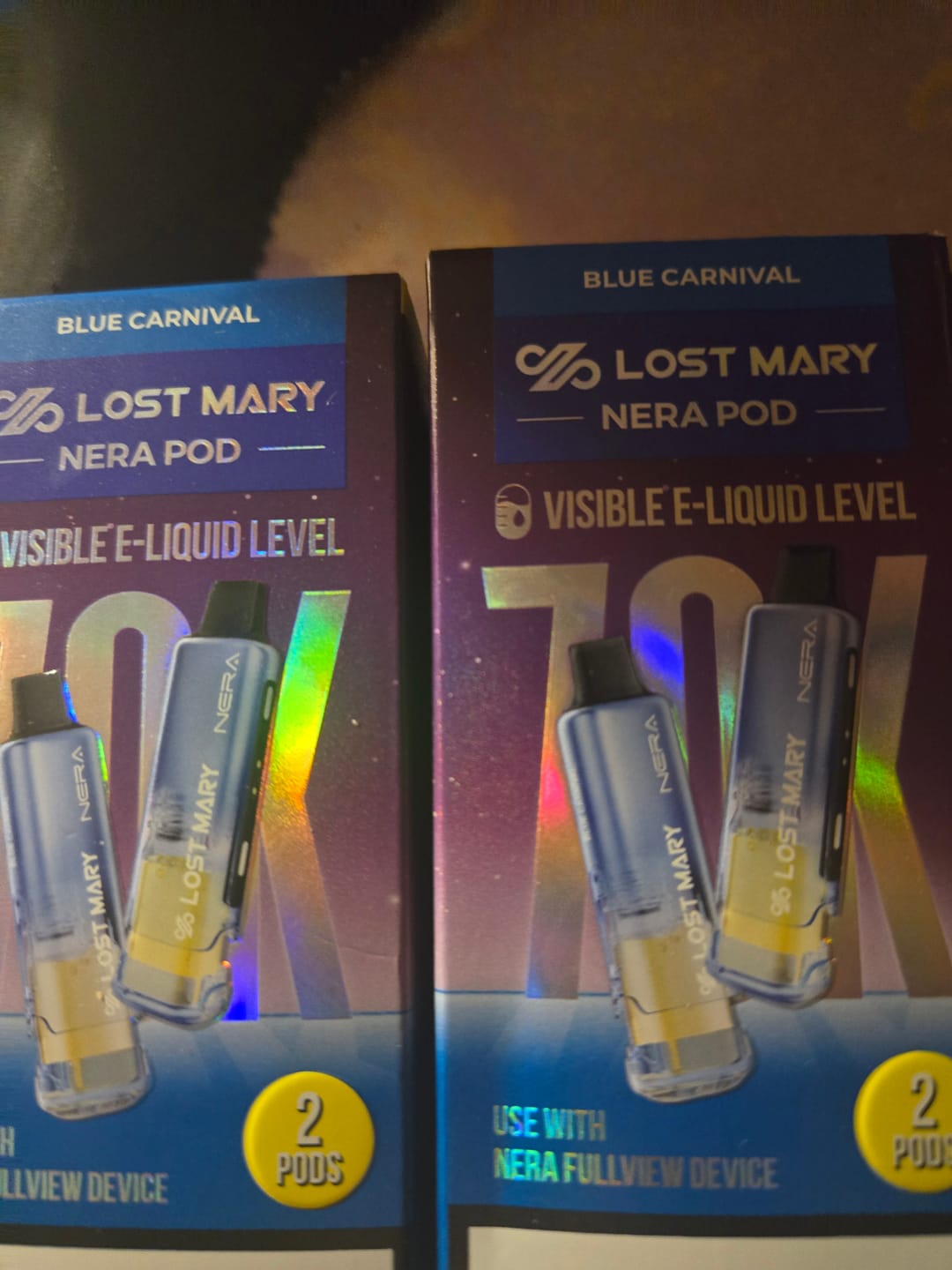 Customer photo review of Lost Mary Nera Fullview 70K POD