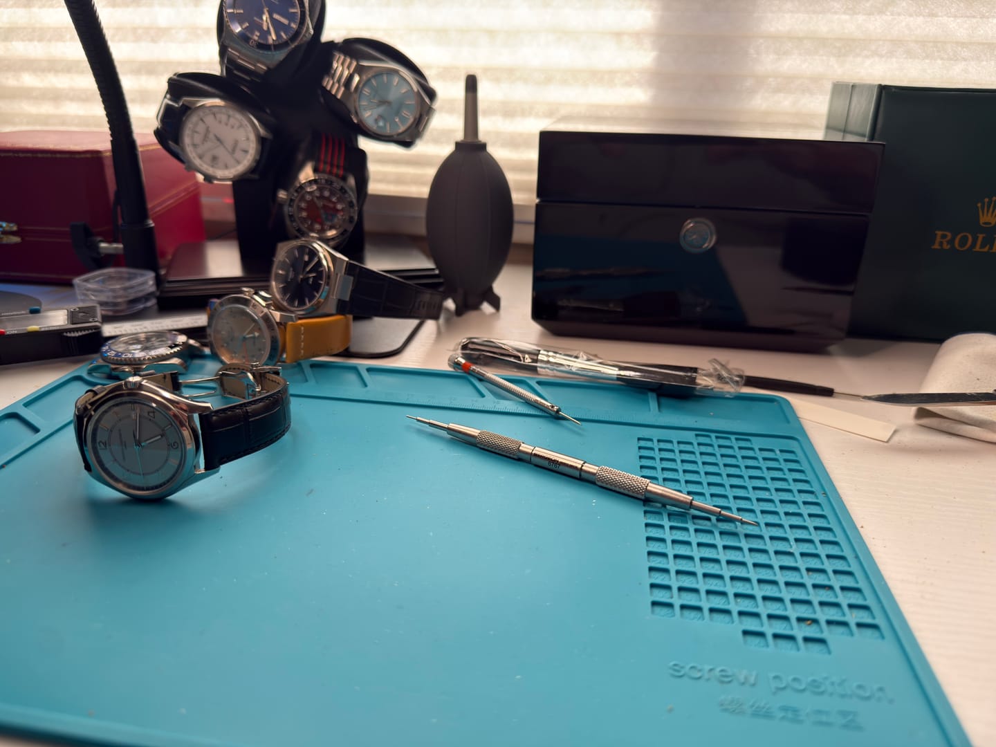 Customer photo review of Watch Repair Silicone Work Mat