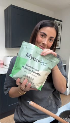Customer photo review of MycoPro - Rich Chocolate Protein Powder