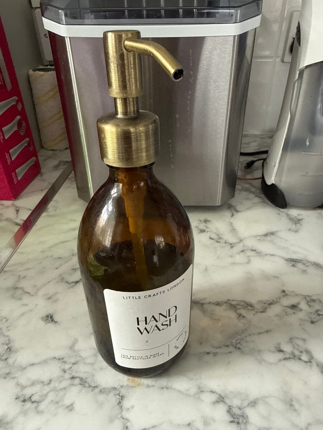 Customer photo review of Stainless Steel, Bamboo / Plastic Pumps