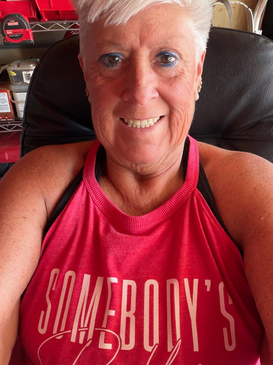 Customer photo review of Somebody's Problem Rocker Tank