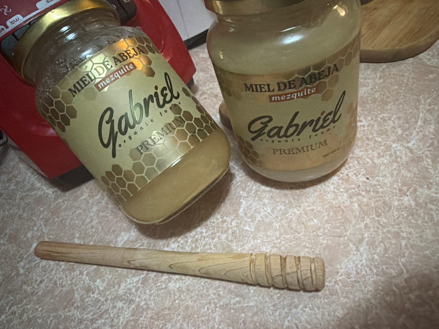 Customer photo review of Miel de Abeja 100% Pura de Flor de Mezquite (500 g)