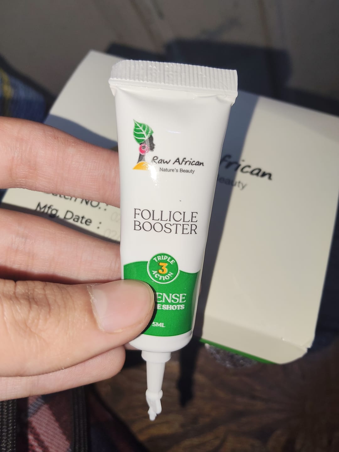 Customer photo review of Follicle Booster Ampoules (Intense Rescue Shots)