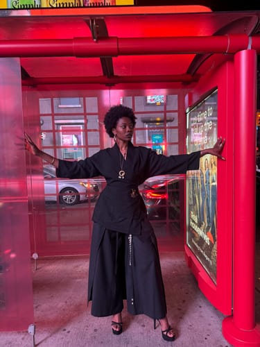 Customer photo review of Loose Wide-leg Pants