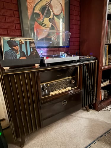 Customer photo review of Record Roots Tabletop Storage System