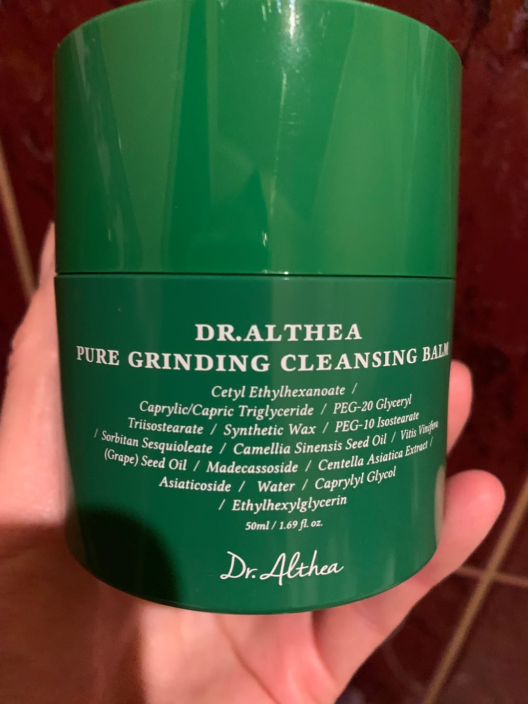 Customer photo review of Maigs hidrofīlais balzams ādas attīrīšanai Dr. Althea Pure Grinding Cleansing Balm