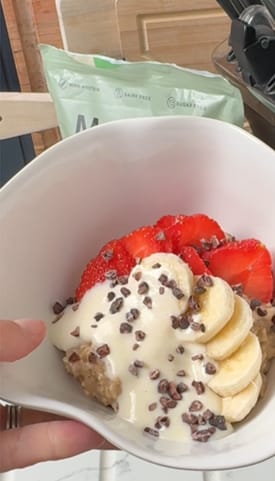 Customer photo review of MycoPro - Rich Chocolate Protein Powder