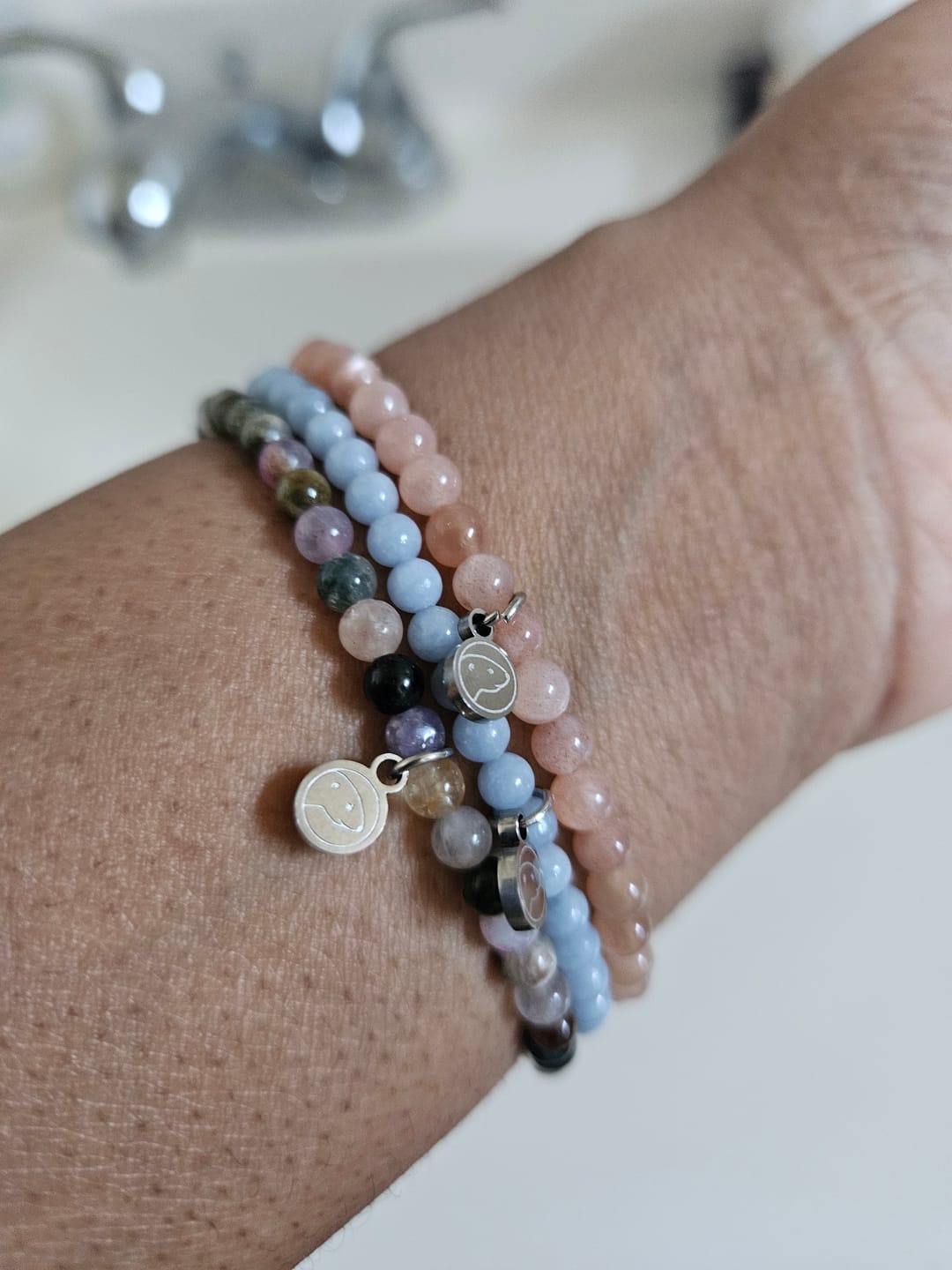 Customer photo review of Rainbow Tourmaline Bracelet Mini