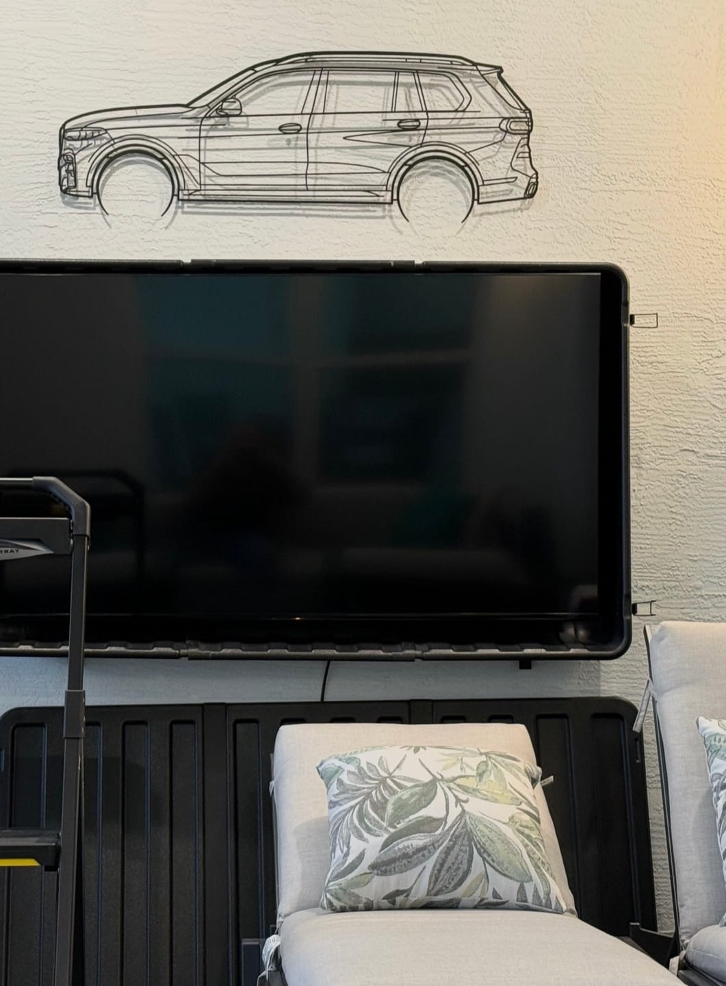 Customer photo review of Your Custom Car Silhouette Metal Wall Art Service