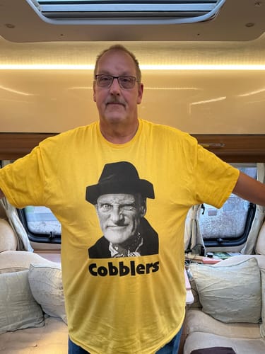 Customer photo review of "Cobblers" Funny T-Shirt ⭐️ Best Seller ⭐️