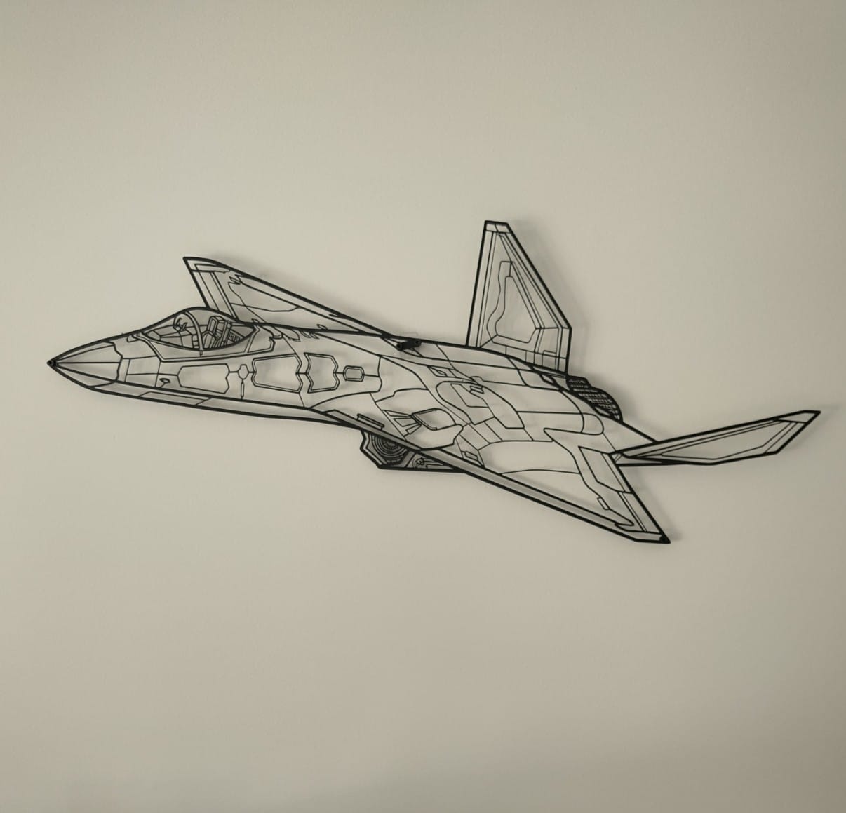Customer photo review of Your Personalized Aircraft Metal Wall Art - NCP0201