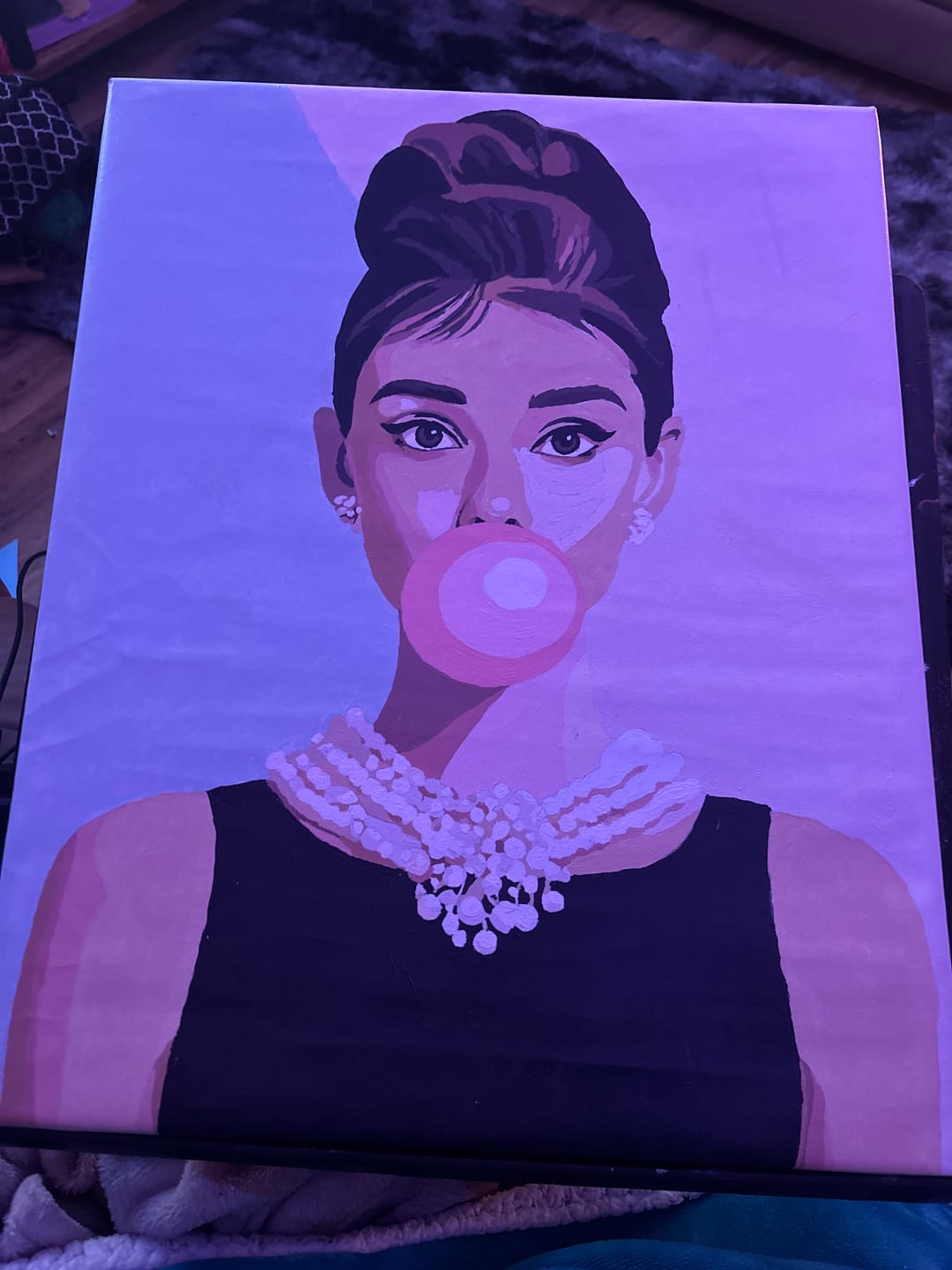 Customer photo review of Bubblegum Elegance | Paint by Number