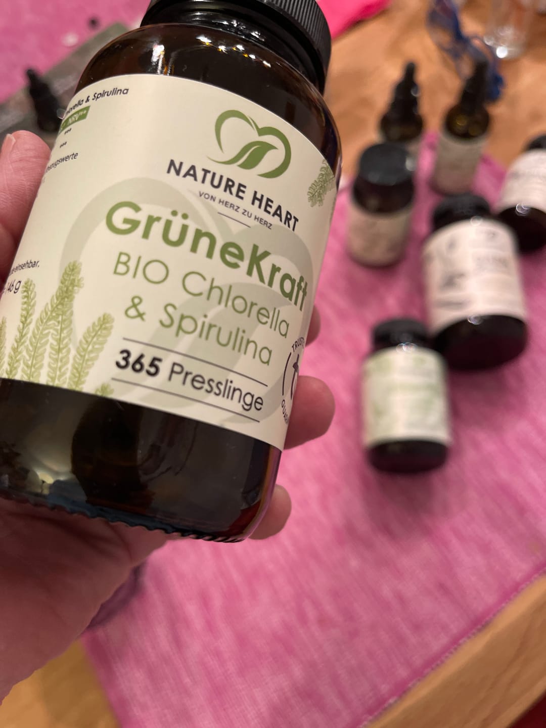 Customer photo review of Grüne Kraft - Bio Chlorella & Spirulina