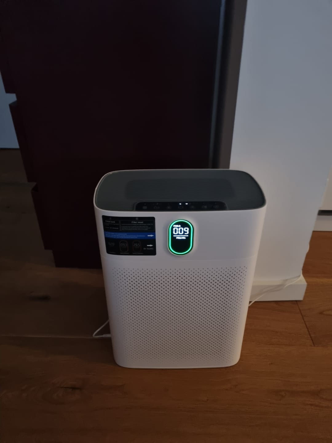 Customer photo review of Smart Luftreiniger V1 Pro – Leistungsstarke HEPA-Filterung mit PM2.5-Sensor, App- und Sprachsteuerung für saubere Raumluft