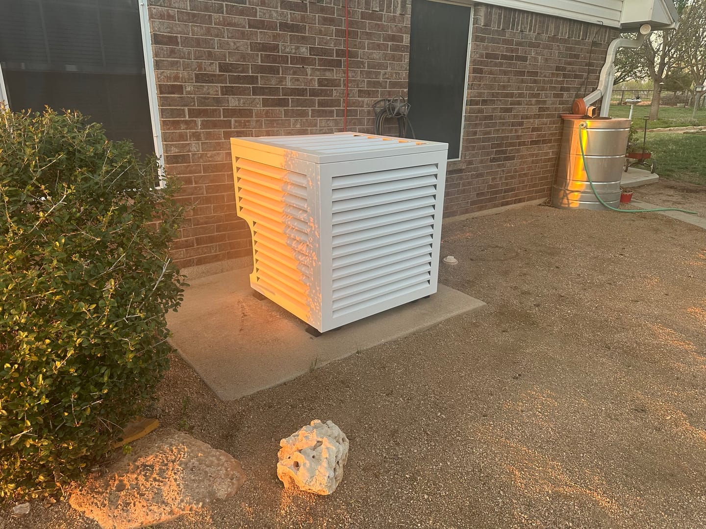 Customer photo review of Central AC Cover - White