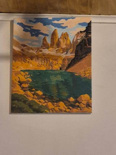 Customer photo review of Torres del Paine (Pintura por Números) 40x50 cm