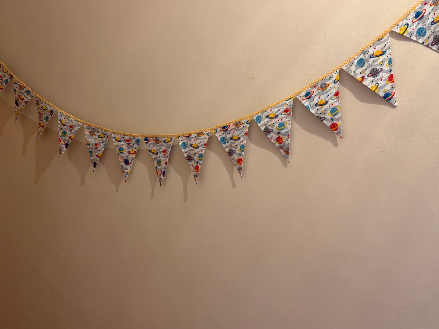 Customer photo review of Gingham Polycotton Bias Binding Tape - 5 metres